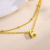 imageTurandoss Bubble Letter AZ Bracelets for Women Teen Girls  Layered Gold Bracelets Dainty 18k Gold Bracelets for Women Friendship Bracelets Preppy Bracelets Teen Girl Gifts Trendy StuffV