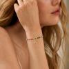 imageTurandoss Colorful Beaded Initial Bracelets for Teen Girls Women Gifts  18K Gold Plated Cute Initial Bracelets for Girls Jewelry Teen Girl Gifts Trendy Stuff Birthday Gifts for GirlsO