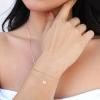 imageTurandoss Dainty Heart Initial Bracelets for Women Girls 14K Gold Filled Handmade Personalized Letter Layered Heart Initial Bracelets for Women Teen Girls Jewelry GiftsA