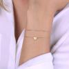 imageTurandoss Dainty Heart Initial Bracelets for Women Girls 14K Gold Filled Handmade Personalized Letter Layered Heart Initial Bracelets for Women Teen Girls Jewelry GiftsA