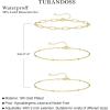 imageTurandoss Gold Bracelets for Women Trendy  18K Real Gold Plated Chain Bracelets Gold Jewelry Sets for Women Dainty Stackable Cuban Beaded Paperclip Link Chain Pearl Bracelets Gold Bracelets for Women3Pcs Chain Bracelets