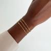 imageTurandoss Gold Bracelets for Women Trendy  18K Real Gold Plated Chain Bracelets Gold Jewelry Sets for Women Dainty Stackable Cuban Beaded Paperclip Link Chain Pearl Bracelets Gold Bracelets for Women3Pcs Chain Bracelets
