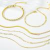 imageTurandoss Gold Bracelets for Women Trendy  18K Real Gold Plated Chain Bracelets Gold Jewelry Sets for Women Dainty Stackable Cuban Beaded Paperclip Link Chain Pearl Bracelets Gold Bracelets for Women6Pcs Link Bracelets