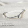 imageTurandoss Gold Initial Bracelet for Women  Dainty Gold Plated Letter AZ Charm Disc Bracelet for Women Trendy Womens Gold Jewelry Beaded Bracelet GiftsSilver