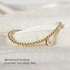 imageTurandoss Gold Initial Bracelet for Women  Dainty Gold Plated Letter AZ Charm Disc Bracelet for Women Trendy Womens Gold Jewelry Beaded Bracelet GiftsGold