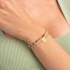 imageTurandoss Valentines Day Gifts for Her  Colorful Gold Bracelets for Women Teen Girls Handmade Beaded Boho Bracelets Personalized Initial Bracelets for Teen Girls Jewelry for Women Teen Girl GiftsD