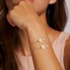 imageTurandoss Valentines Day Gifts for Her  Personalized Gold Bracelets for Women Teen Girls Initial Pearl Bracelets for Girls Gifts Disc Monogram Bracelets Gold Jewelry for Women Teen Girl GiftsGold