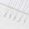 imageS925 Sterling Silver Initial Necklaces for Women Dainty Hypoallergenic Initial Necklace Letter Initial Pendant S925 Sterling Silver initial Necklace for Women Jewelry GiftsJ