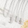 imageTurandoss Dainty Gold Initial Necklaces for Women Jewelry Gifts  Personalized Layered Initial Letter Necklaces for Her Trendy Dainty Gold Chunky Pendant Choker Chain Necklace Jewelry Gifts for WomenSilver