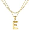 imageTurandoss Dainty Gold Initial Necklaces for Women Jewelry Gifts  Personalized Layered Initial Letter Necklaces for Her Trendy Dainty Gold Chunky Pendant Choker Chain Necklace Jewelry Gifts for WomenGold