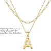 imageTurandoss Dainty Gold Initial Necklaces for Women Jewelry Gifts  Personalized Layered Initial Letter Necklaces for Her Trendy Dainty Gold Chunky Pendant Choker Chain Necklace Jewelry Gifts for WomenGold