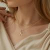 imageTurandoss Dainty Gold Initial Necklaces for Women Jewelry Gifts  Personalized Layered Initial Letter Necklaces for Her Trendy Dainty Gold Chunky Pendant Choker Chain Necklace Jewelry Gifts for WomenGold