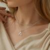 imageTurandoss Dainty Gold Initial Necklaces for Women Jewelry Gifts  Personalized Layered Initial Letter Necklaces for Her Trendy Dainty Gold Chunky Pendant Choker Chain Necklace Jewelry Gifts for WomenSilver