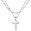 imageTurandoss Dainty Gold Initial Necklaces for Women Jewelry Gifts  Personalized Layered Initial Letter Necklaces for Her Trendy Dainty Gold Chunky Pendant Choker Chain Necklace Jewelry Gifts for WomenSilver