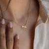 imageTurandoss Gold Heart Initial Necklace for Women  Dainty 18K Gold Plated Personalized Heart Letter Necklace Trendy Simple Cute Letter Necklace Gold Jewelry Birthday Gifts for Women GirlsS