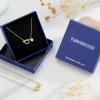 imageTurandoss Gold Necklaces for Women Trendy  Dainty 14K Gold Plated Knot Disc Initial AZ Necklace Personalized Cubic Zirconia Love Pendant Letter Initial Necklace Jewelry Gifts for Women HerB