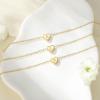 imageTurandoss Heart Initial Necklace for Women  14K Gold Filled Personalized Letter Necklace Tiny Initial Jewelry GiftR