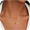 imageTurandoss Gold Necklaces for Women Trendy  Dainty 14K Gold Plated Knot Disc Initial AZ Necklace Personalized Cubic Zirconia Love Pendant Letter Initial Necklace Jewelry Gifts for Women HerA
