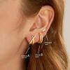 imageGold Earrings Set for Women Trendy  3 Pairs 14K Gold Plated Hypoallergenic Cartilage Huggie Hoop Stud Cubic Zirconia Simple Minimalist Sterling Silver Earrings Dainty Ear Cuff Earring Set for WomenCrown Stud Earrings