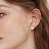 imageTurandoss Gold Pearl Earrings for Women Trendy  14K Gold Plated Hypoallergenic Pearl Stud Earrings Huggie Drop Dangle Earring Bridesmaid Wedding Jewelry Gifts for Women GirlsPearl Gold Stud Earrings