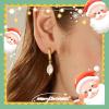 imageTurandoss Gold Pearl Earrings for Women Trendy  14K Gold Plated Hypoallergenic Pearl Stud Earrings Huggie Drop Dangle Earring Bridesmaid Wedding Jewelry Gifts for Women GirlsPearl Hoop Earrings