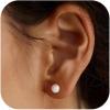 Pearl Gold Stud Earrings