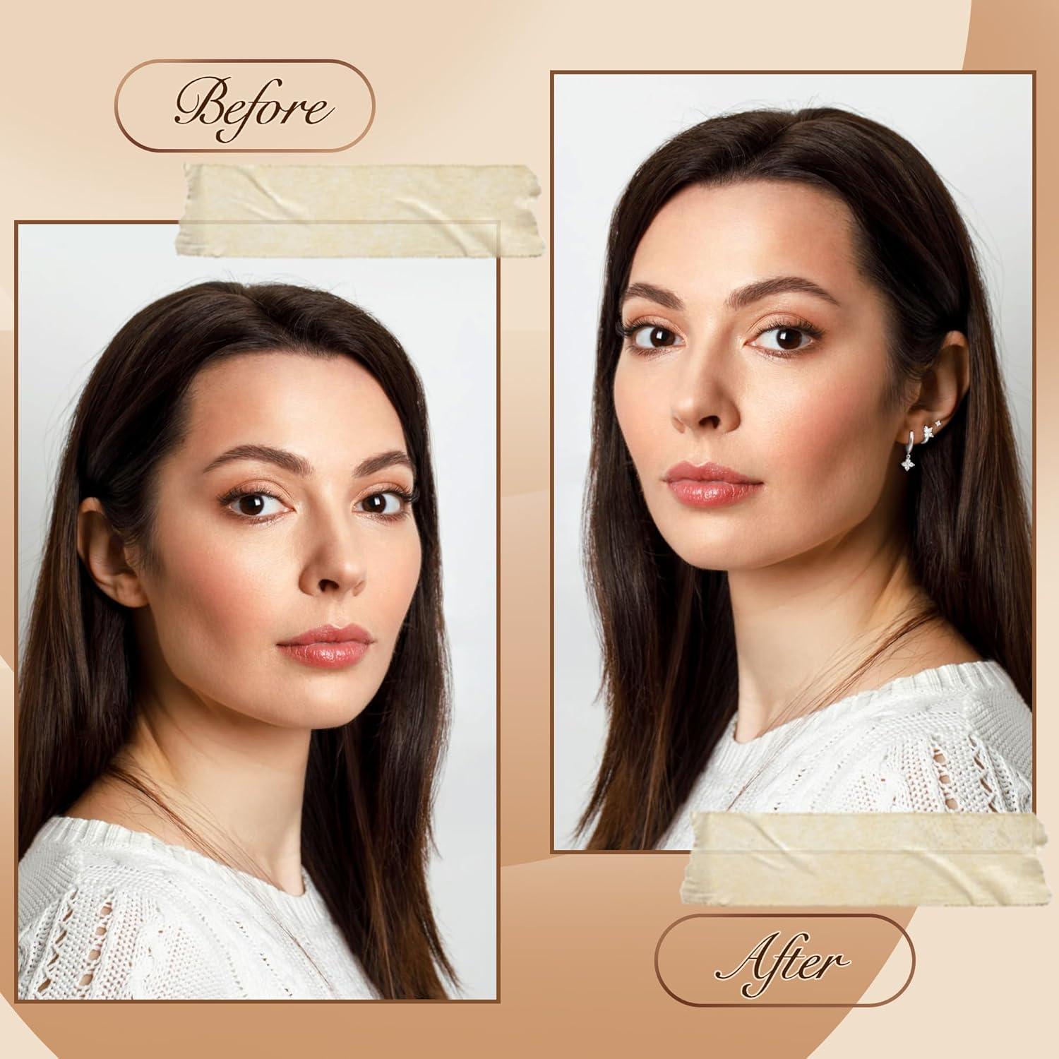 imageTurandoss Hoop Earrings Set for Women14K Gold Plated Hypoallergenic Stud ampamp Hoop Earrings Trendy Earring Stacks for Multiple PiercingSilver2