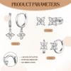 imageTurandoss Hoop Earrings Set for Women14K Gold Plated Hypoallergenic Stud ampamp Hoop Earrings Trendy Earring Stacks for Multiple PiercingSilver2