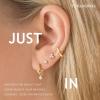 imageTurandoss 4 Pairs Hypoallergenic Earrings for Women Trendy 14K Gold Plated Stud ampamp Hoop Cartilage Earrings Set Small Earring Stacks for Sensitive Ears Hoop Earrings for Womengold