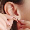 image:imageTurandoss Gold Hoop Earrings for Women 14K Gold Plated Hypoallergenic Small Gold Hoops Dainty Cartilage Huggie Earring Stacks for Multiple Piercings Jewelry Gifts Earring Sets for Women TrendySilver Plated