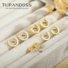 image:imageTurandoss Gold Hoop Earrings for Women 14K Gold Plated Hypoallergenic Small Gold Hoops Dainty Cartilage Huggie Earring Stacks for Multiple Piercings Jewelry Gifts Earring Sets for Women Trendy14K Gold Plated
