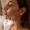 image:imageTurandoss Gold Hoop Earrings for Women 14K Gold Plated Hypoallergenic Small Gold Hoops Dainty Cartilage Huggie Earring Stacks for Multiple Piercings Jewelry Gifts Earring Sets for Women TrendySilver Plated