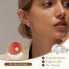 image:imageTurandoss Gold Hoop Earrings for Women Hypoallergenic 14K Gold Plated Hoop Earrings Cartilage Earring Sets for Multiple Piercing Gold Hoop Earrings for WomenSilver Plated