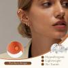 image:imageTurandoss Gold Hoop Earrings for Women Hypoallergenic 14K Gold Plated Hoop Earrings Cartilage Earring Sets for Multiple Piercing Gold Hoop Earrings for Women14K Gold Plated