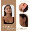 image:imageTurandoss Gold Hoop Earrings for Women Hypoallergenic 14K Gold Plated Hoop Earrings Cartilage Earring Sets for Multiple Piercing Gold Hoop Earrings for WomenSilver Plated