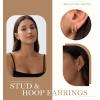 image:imageTurandoss Gold Hoop Earrings for Women Hypoallergenic 14K Gold Plated Hoop Earrings Cartilage Earring Sets for Multiple Piercing Gold Hoop Earrings for Women14K Gold Plated