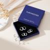 image:imageTurandoss Gold Hoop Earrings for Women Hypoallergenic 14K Gold Plated Hoop Earrings Cartilage Earring Sets for Multiple Piercing Gold Hoop Earrings for WomenSilver Plated