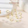 image:imageTurandoss Gold Hoop Earrings for Women Hypoallergenic 14K Gold Plated Hoop Earrings Cartilage Earring Sets for Multiple Piercing Gold Hoop Earrings for Women14K Gold Plated