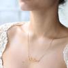 image:imageTurandoss Custom Name Necklace Personalized 14K Gold Plated Name Pendant Necklace Dainty Name Necklace Personalized Jewelry Gifts for WomenAriaN