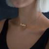 image:imageTurandoss Custom Name Necklace Personalized 14K Gold Plated Name Pendant Necklace Dainty Name Necklace Personalized Jewelry Gifts for WomenSloane