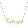 image:imageTurandoss Custom Name Necklace Personalized 14K Gold Plated Name Pendant Necklace Dainty Name Necklace Personalized Jewelry Gifts for WomenKathryn
