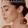 image:imageTurandoss Gold Hoop Earrings for Women 14K Gold Plated Hypoallergenic CZ Earrings Hoop amp Stud Earrings for Women Cartilage Earring Stacks for Multiple PiercingsGold Hoop  Cuff Earring