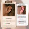 image:imageTurandoss Gold Hoop Earrings for Women 14K Gold Plated Hypoallergenic CZ Earrings Hoop amp Stud Earrings for Women Cartilage Earring Stacks for Multiple PiercingsGold Clover Hoop Earring