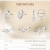 image:imageTurandoss Gold Hoop Earrings for Women 14K Gold Plated Hypoallergenic CZ Earrings Hoop amp Stud Earrings for Women Cartilage Earring Stacks for Multiple PiercingsSilver Butterfly Hoop Earring