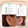 image:imageTurandoss Gold Hoop Earrings for Women 14K Gold Plated Hypoallergenic CZ Earrings Hoop amp Stud Earrings for Women Cartilage Earring Stacks for Multiple PiercingsGold Butterfly Hoop Earring