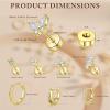 image:imageTurandoss Gold Hoop Earrings for Women 14K Gold Plated Hypoallergenic CZ Earrings Hoop amp Stud Earrings for Women Cartilage Earring Stacks for Multiple PiercingsGold Hoop  Cuff Earring