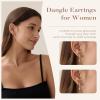image:imageTurandoss Gold Hoop Earrings for Women Trendy  14K Gold Plated Hypoallergenic CZ Stud Earrings Dainty Dangle Huggie Cubic Zirconia Earring Stacks for Women Hoops Earring Set for Multiple Piercing14K Gold Plated