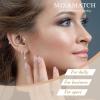 image:imageTurandoss Gold Hoop Earrings for Women Trendy  Dainty 14K Gold Plated Hypoallergenic Dangle Huggie CZ Earring Stacks Personalized Cartilage Hoop Earring Sets for Multiple Piercing Earrings for WomenSilver Plated