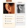 image:imageTurandoss 14 Pairs Hypoallergenic Flat Back Earrings for Women 14K Gold Plated Stud amp Hoop Earrings Dainty Cartilage Earring Stack Set for Multiple Piercing Jewelry14K Gold Plated