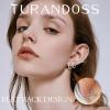 image:imageTurandoss Gold Hoop Earrings for Women Trendy  Dainty 14K Gold Plated Hypoallergenic Huggie Hoop Stud Flat Back Earrings Set for Multiple Piercing Earrings for WomenSilver Plated